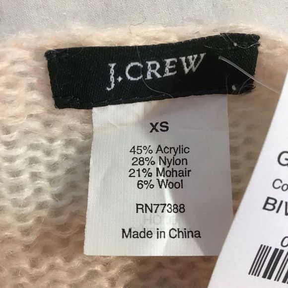 New J Crew Loose Knit Sweater Mohair Wool Blend - Picture 5 of 7